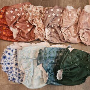 10 Mama Koala 2.0 Pockets w/ 10 snap inserts, OS (8-33lbs)